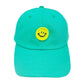 Ready for action in the sunshine, this Smile Accented Mint Baseball Cap will keep you cool like a cucumber! Keep the sun off your face and your style on point with this sturdy and adjustable cotton cap! Get your sunny day swag on with this rockin' headgear! Perfect Birthday gift, Anniversary, Valentine's Day gift.