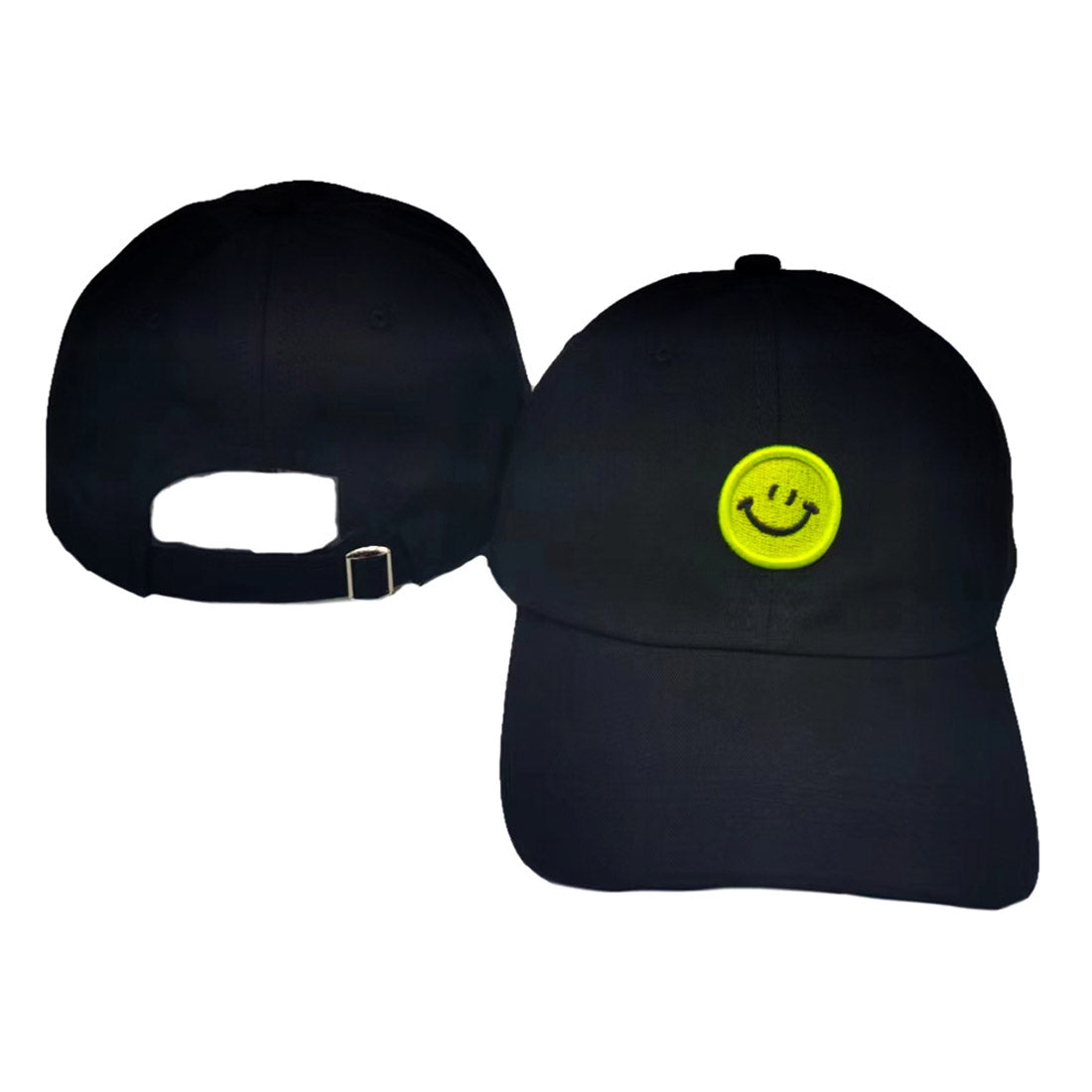 Ready for action in the sunshine, this Smile Accented Solid Baseball Cap will keep you cool like a cucumber! Keep the sun off your face and your style on point with this sturdy and adjustable cotton cap! Get your sunny day swag on with this rockin' headgear! Perfect Birthday gift, Anniversary, Valentine's Day gift.