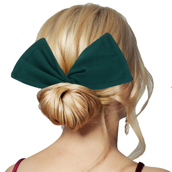 Green Solid Color Deft Bun Maker Hair Band. Deft Bun Maker Hair Band making you feel extra glamorous. Push back your hair with this pretty Bun Maker Hair Band, add a pop of color to any plain outfit! Be ready to receive compliments. Be the ultimate trendsetter wearing this chic headband with all your stylish outfits!