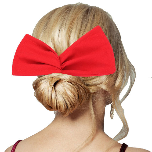 Red Solid Color Deft Bun Maker Hair Band. Deft Bun Maker Hair Band making you feel extra glamorous. Push back your hair with this pretty Bun Maker Hair Band, add a pop of color to any plain outfit! Be ready to receive compliments. Be the ultimate trendsetter wearing this chic headband with all your stylish outfits!