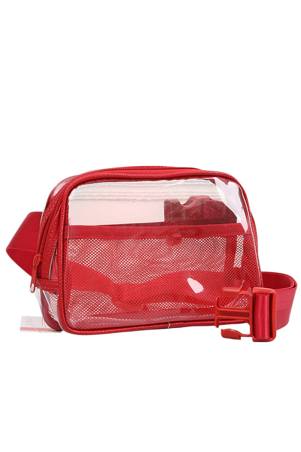 Solid Color Trim Clear Waist Crossbody Bag combines practicality with modern style. Its transparent design allows for easy visibility of contents, while the solid color trim adds a sleek, polished finish. Designed for hands-free convenience, it secures comfortably around the waist, making it ideal for travel, events, or daily use where quick access and security are essential. Durable materials ensure long-lasting wear without compromising on lightweight comfort.