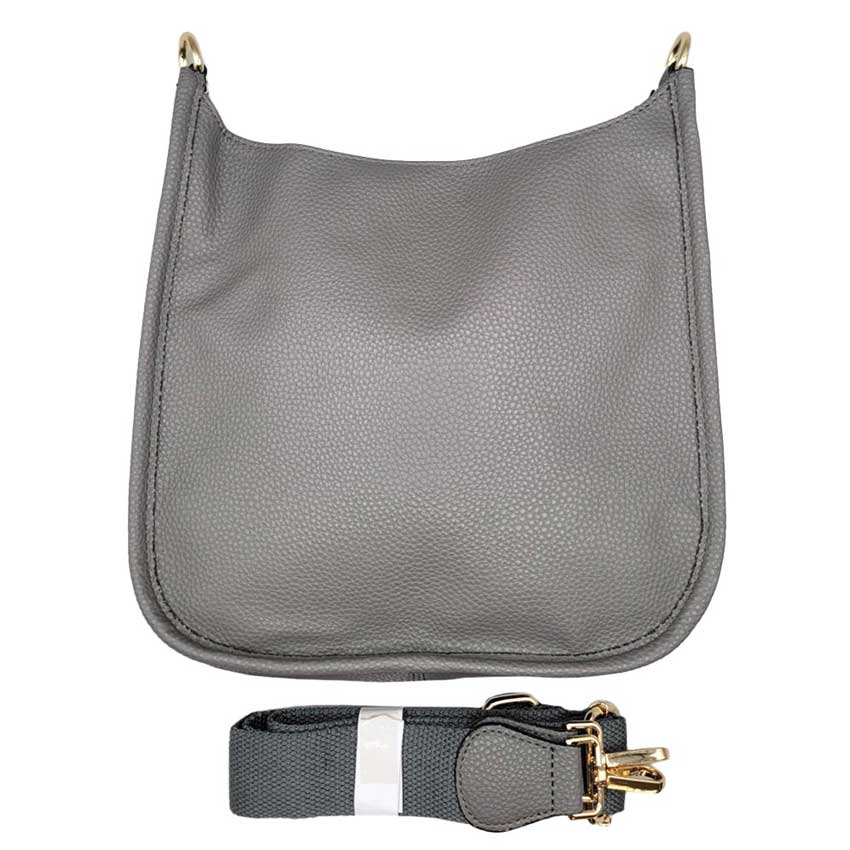 Gray Solid Colored Faux Leather Detailed Adjustable Crossbody Tote Handbag, Best Seller Tote, Handbag has plenty of room to fit all your items, available in a few colors. This handbag also comes with two inside slip pockets and one inside zipper pocket; it can also be worn as a crossbody bag. This 2 in 1 tote bag is just what the boss lady needs! 