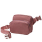 Solid Double Zipper Fanny Pack offers practical organization with two separate compartments, allowing you to store essentials while keeping them easily accessible and secure. Its durable construction ensures long-lasting use, making it ideal for travel, outdoor activities, or daily errands. The adjustable strap provides a comfortable fit, combining convenience and functionality in a sleek, minimalist design.