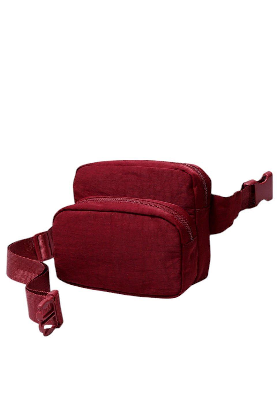 Solid Double Zipper Fanny Pack offers practical organization with two separate compartments, allowing you to store essentials while keeping them easily accessible and secure. Its durable construction ensures long-lasting use, making it ideal for travel, outdoor activities, or daily errands. The adjustable strap provides a comfortable fit, combining convenience and functionality in a sleek, minimalist design.