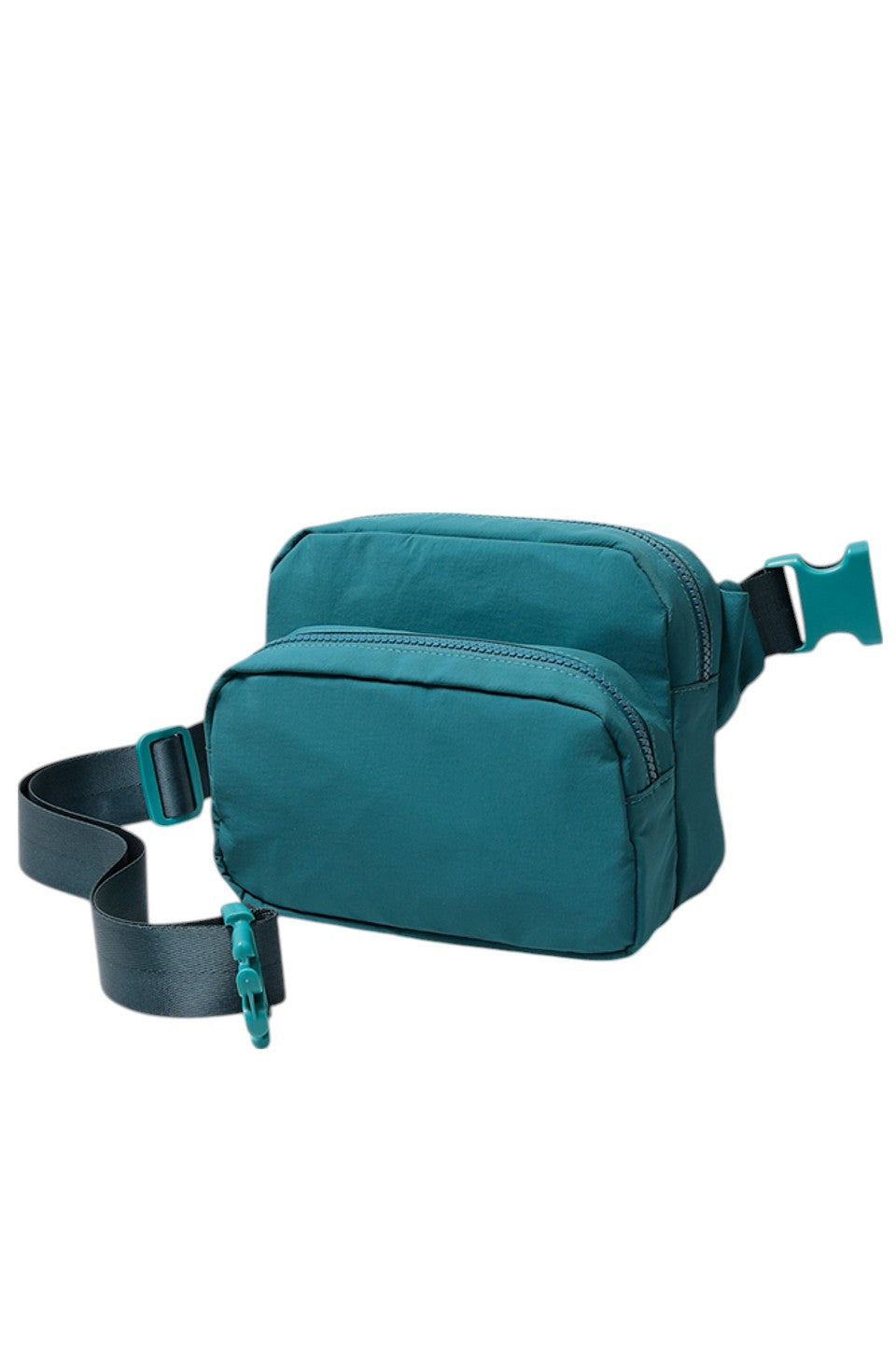 Solid Double Zipper Fanny Pack offers practical organization with two separate compartments, allowing you to store essentials while keeping them easily accessible and secure. Its durable construction ensures long-lasting use, making it ideal for travel, outdoor activities, or daily errands. The adjustable strap provides a comfortable fit, combining convenience and functionality in a sleek, minimalist design.