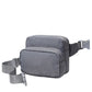 Solid Double Zipper Fanny Pack offers practical organization with two separate compartments, allowing you to store essentials while keeping them easily accessible and secure. Its durable construction ensures long-lasting use, making it ideal for travel, outdoor activities, or daily errands. The adjustable strap provides a comfortable fit, combining convenience and functionality in a sleek, minimalist design.