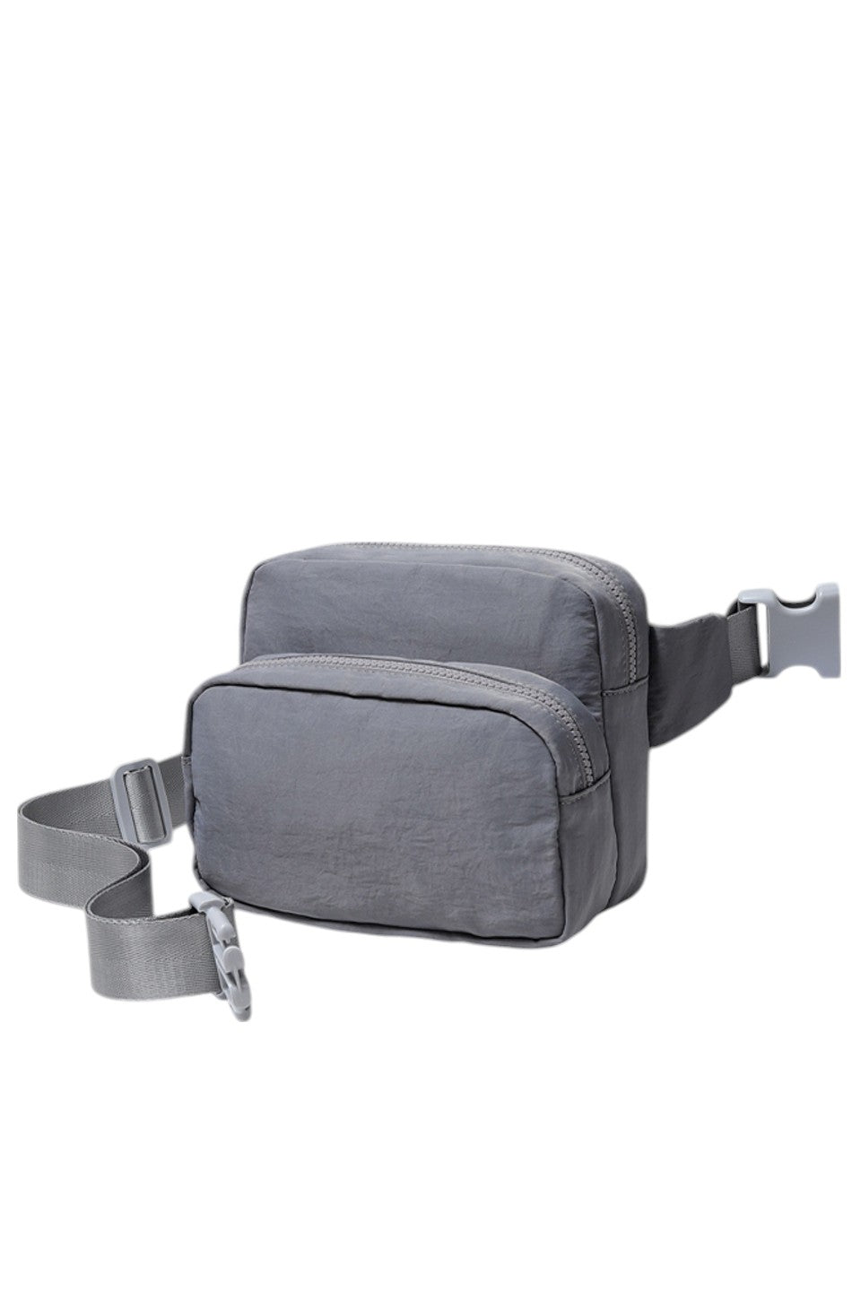 Solid Double Zipper Fanny Pack offers practical organization with two separate compartments, allowing you to store essentials while keeping them easily accessible and secure. Its durable construction ensures long-lasting use, making it ideal for travel, outdoor activities, or daily errands. The adjustable strap provides a comfortable fit, combining convenience and functionality in a sleek, minimalist design.