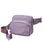 Solid Double Zipper Fanny Pack offers practical organization with two separate compartments, allowing you to store essentials while keeping them easily accessible and secure. Its durable construction ensures long-lasting use, making it ideal for travel, outdoor activities, or daily errands. The adjustable strap provides a comfortable fit, combining convenience and functionality in a sleek, minimalist design.