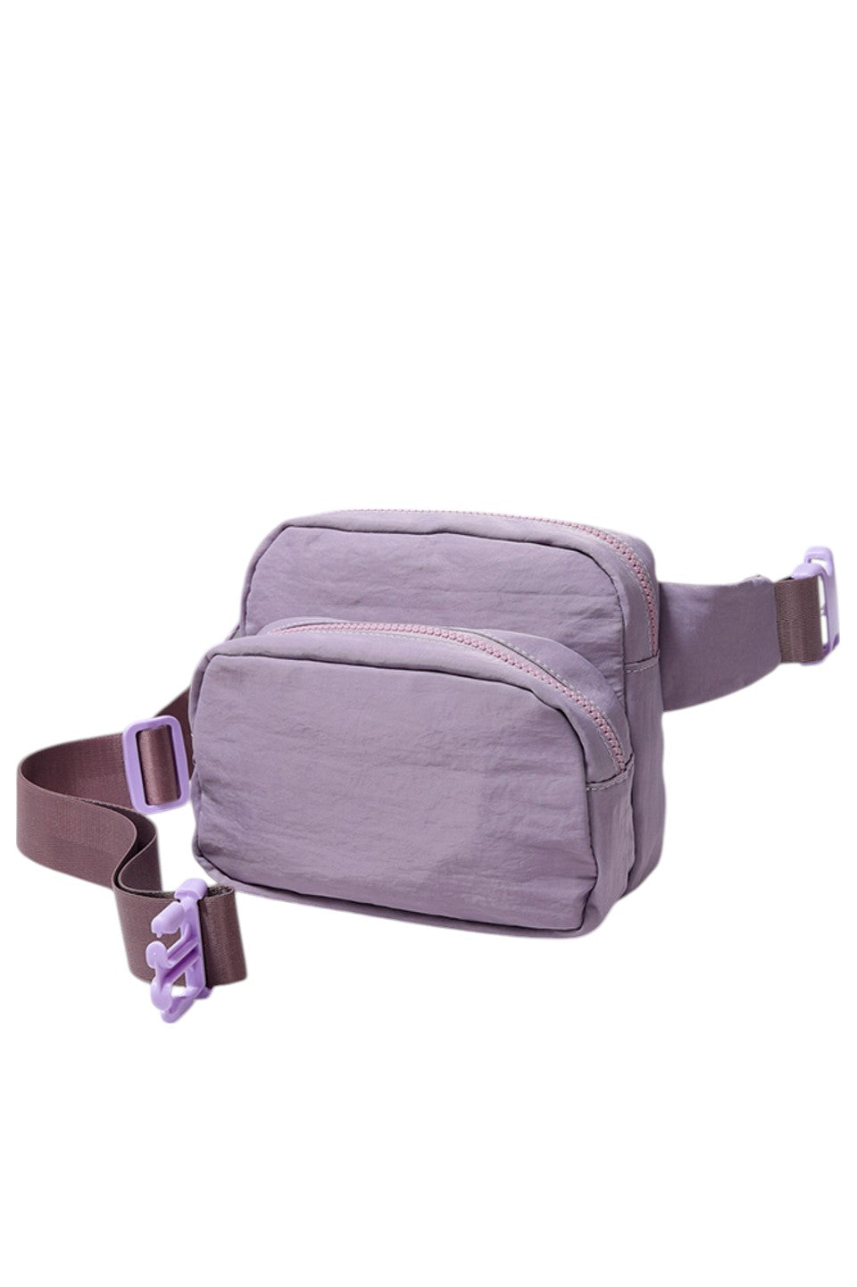 Solid Double Zipper Fanny Pack offers practical organization with two separate compartments, allowing you to store essentials while keeping them easily accessible and secure. Its durable construction ensures long-lasting use, making it ideal for travel, outdoor activities, or daily errands. The adjustable strap provides a comfortable fit, combining convenience and functionality in a sleek, minimalist design.