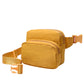 Solid Double Zipper Fanny Pack offers practical organization with two separate compartments, allowing you to store essentials while keeping them easily accessible and secure. Its durable construction ensures long-lasting use, making it ideal for travel, outdoor activities, or daily errands. The adjustable strap provides a comfortable fit, combining convenience and functionality in a sleek, minimalist design.