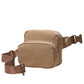 Solid Double Zipper Fanny Pack offers practical organization with two separate compartments, allowing you to store essentials while keeping them easily accessible and secure. Its durable construction ensures long-lasting use, making it ideal for travel, outdoor activities, or daily errands. The adjustable strap provides a comfortable fit, combining convenience and functionality in a sleek, minimalist design.