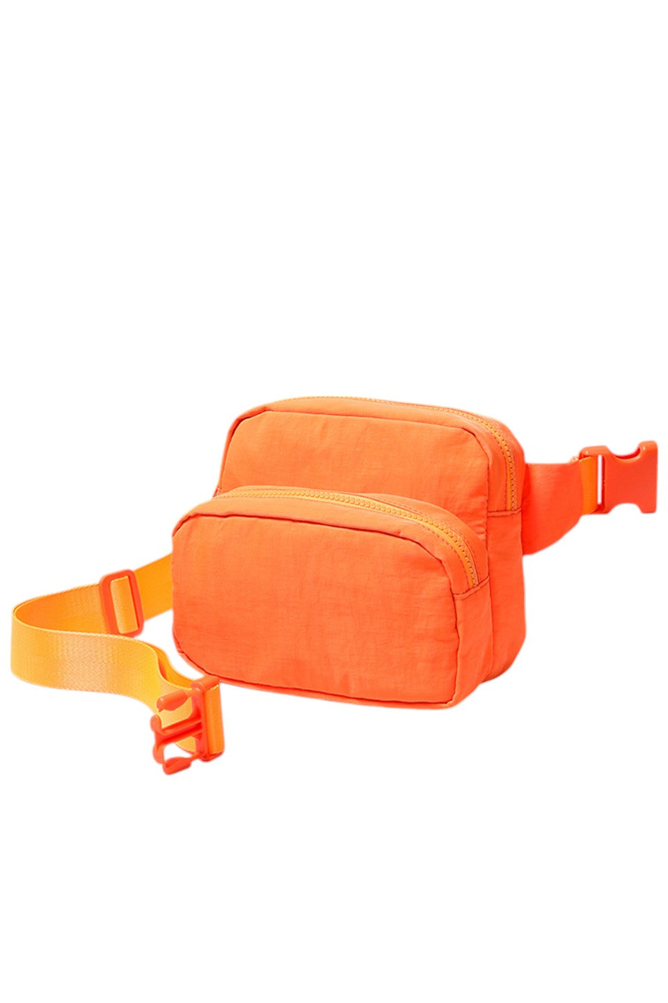 Solid Double Zipper Fanny Pack offers practical organization with two separate compartments, allowing you to store essentials while keeping them easily accessible and secure. Its durable construction ensures long-lasting use, making it ideal for travel, outdoor activities, or daily errands. The adjustable strap provides a comfortable fit, combining convenience and functionality in a sleek, minimalist design.