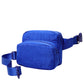 Solid Double Zipper Fanny Pack offers practical organization with two separate compartments, allowing you to store essentials while keeping them easily accessible and secure. Its durable construction ensures long-lasting use, making it ideal for travel, outdoor activities, or daily errands. The adjustable strap provides a comfortable fit, combining convenience and functionality in a sleek, minimalist design.