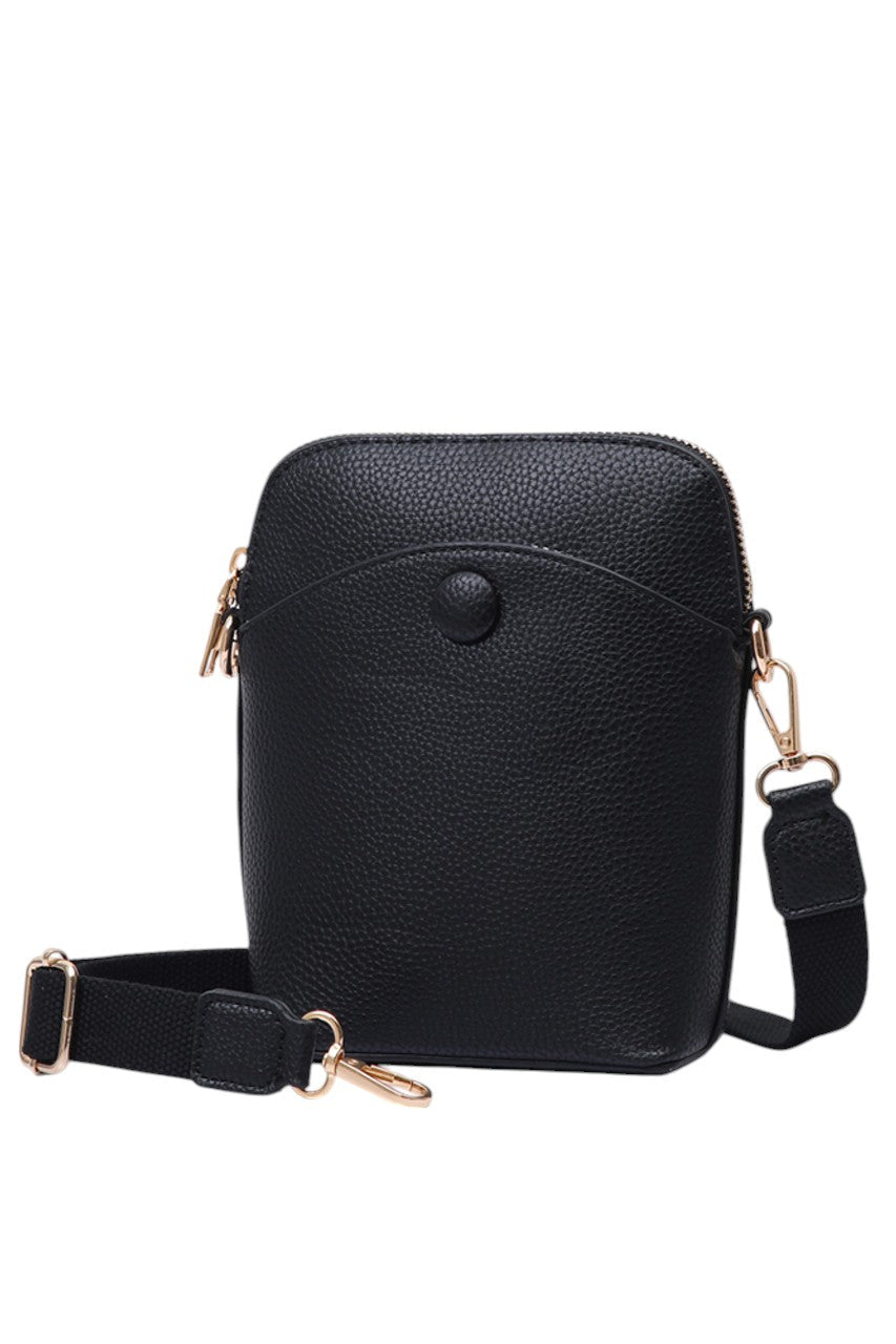 Solid PU Mini Crossbody Bag combines durability with a sleek design, crafted from high-quality polyurethane for a lightweight yet sturdy feel. Its compact size offers convenient hands-free carrying, ideal for daily essentials. The adjustable strap ensures a customized fit, making it perfect for on-the-go use without compromising style or functionality. 