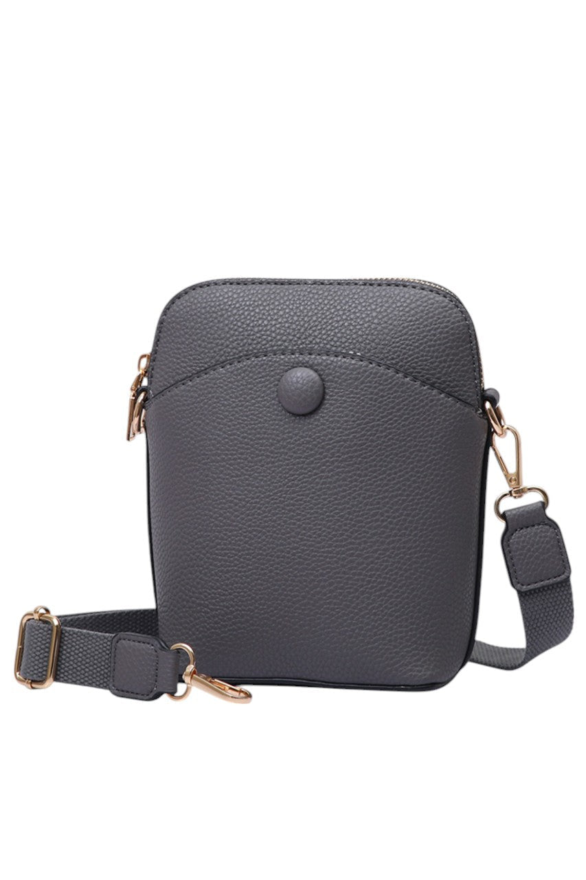 Solid PU Mini Crossbody Bag combines durability with a sleek design, crafted from high-quality polyurethane for a lightweight yet sturdy feel. Its compact size offers convenient hands-free carrying, ideal for daily essentials. The adjustable strap ensures a customized fit, making it perfect for on-the-go use without compromising style or functionality. 