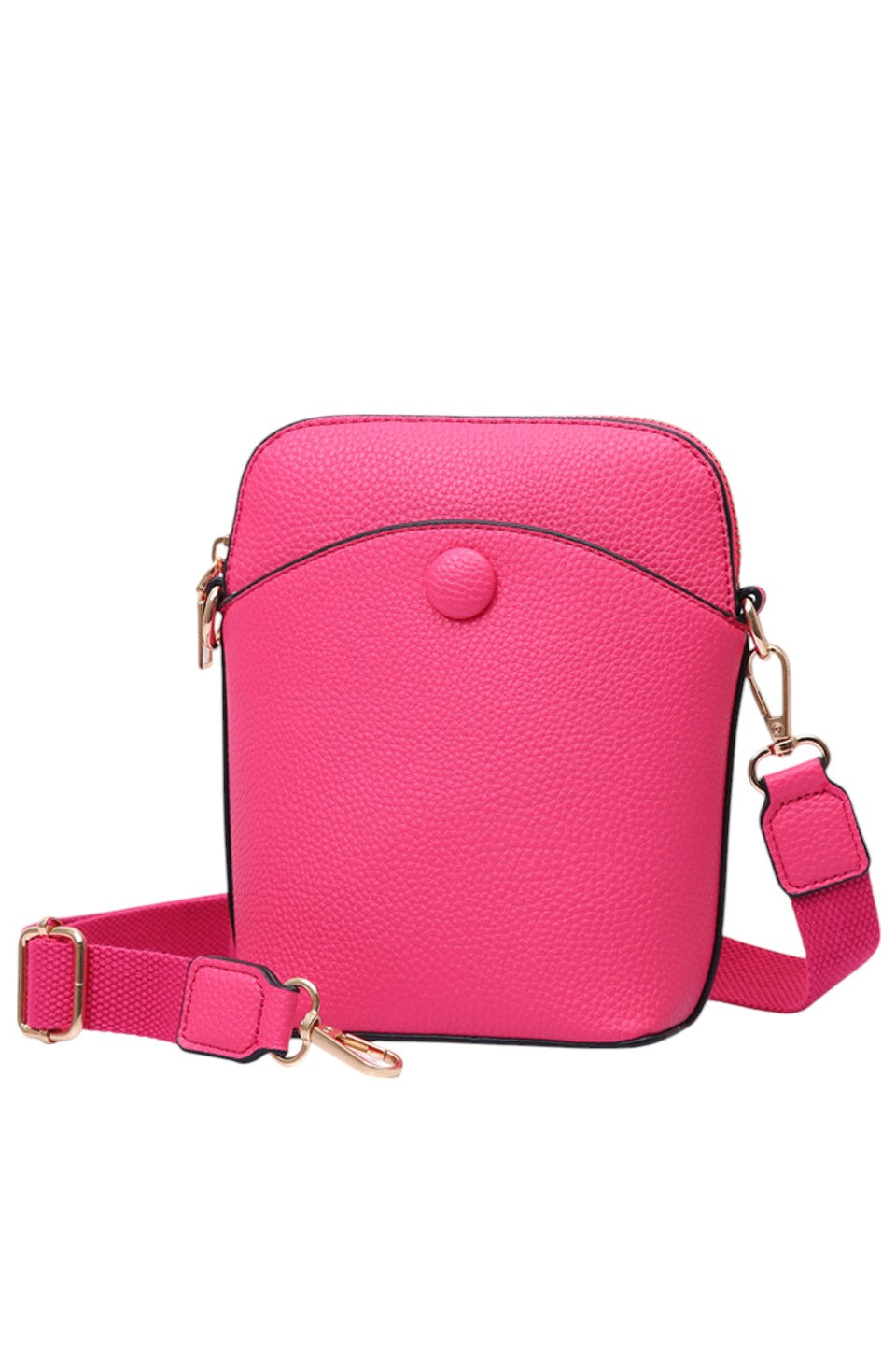 Solid PU Mini Crossbody Bag combines durability with a sleek design, crafted from high-quality polyurethane for a lightweight yet sturdy feel. Its compact size offers convenient hands-free carrying, ideal for daily essentials. The adjustable strap ensures a customized fit, making it perfect for on-the-go use without compromising style or functionality. 