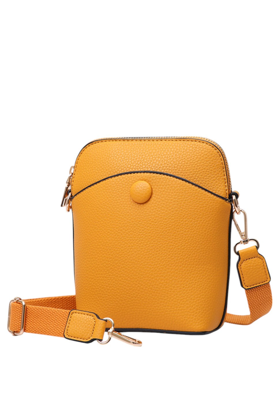 Solid PU Mini Crossbody Bag combines durability with a sleek design, crafted from high-quality polyurethane for a lightweight yet sturdy feel. Its compact size offers convenient hands-free carrying, ideal for daily essentials. The adjustable strap ensures a customized fit, making it perfect for on-the-go use without compromising style or functionality. 