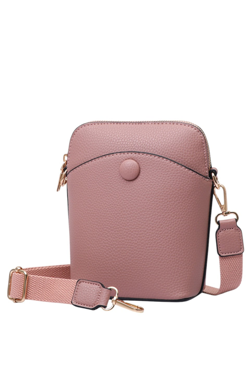 Solid PU Mini Crossbody Bag combines durability with a sleek design, crafted from high-quality polyurethane for a lightweight yet sturdy feel. Its compact size offers convenient hands-free carrying, ideal for daily essentials. The adjustable strap ensures a customized fit, making it perfect for on-the-go use without compromising style or functionality. 