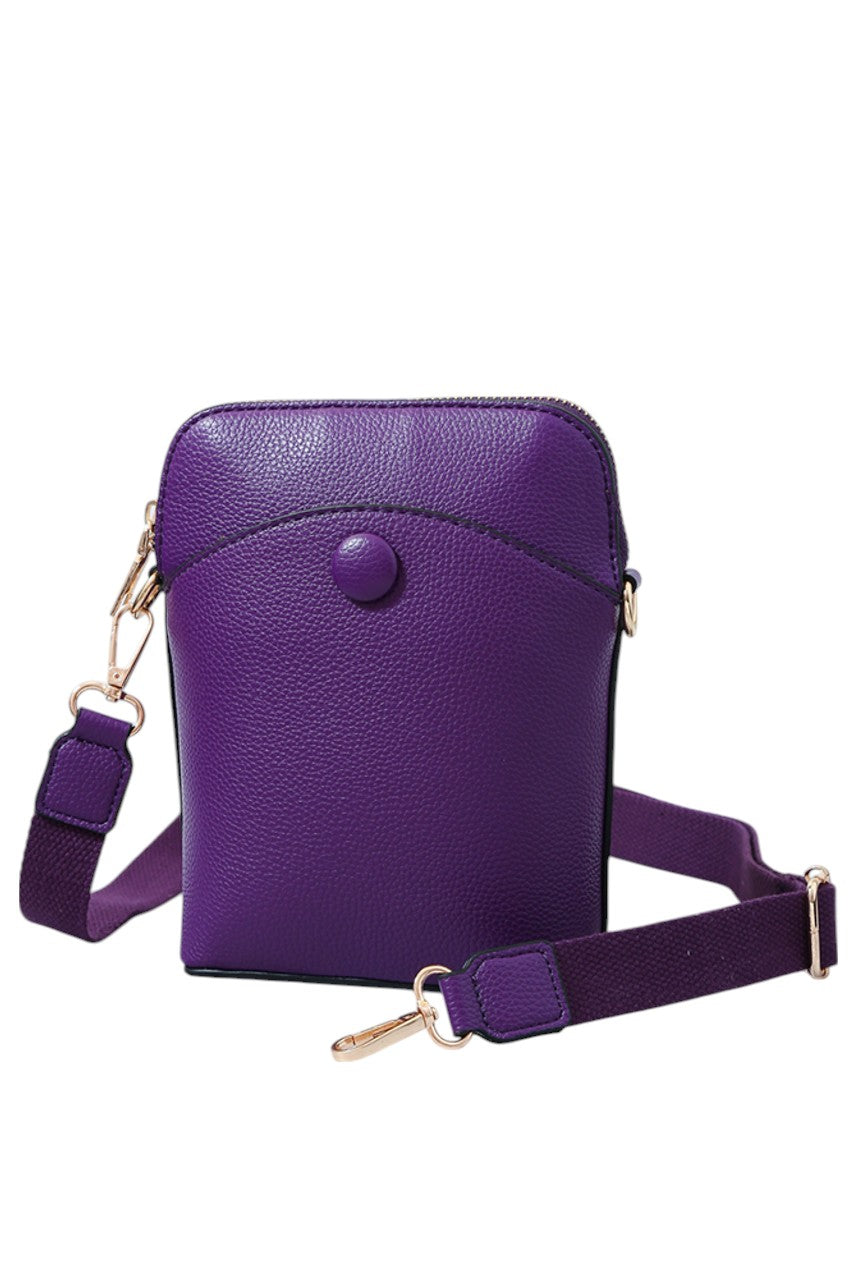 Solid PU Mini Crossbody Bag combines durability with a sleek design, crafted from high-quality polyurethane for a lightweight yet sturdy feel. Its compact size offers convenient hands-free carrying, ideal for daily essentials. The adjustable strap ensures a customized fit, making it perfect for on-the-go use without compromising style or functionality. 