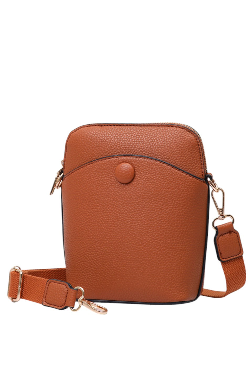 Solid PU Mini Crossbody Bag combines durability with a sleek design, crafted from high-quality polyurethane for a lightweight yet sturdy feel. Its compact size offers convenient hands-free carrying, ideal for daily essentials. The adjustable strap ensures a customized fit, making it perfect for on-the-go use without compromising style or functionality. 