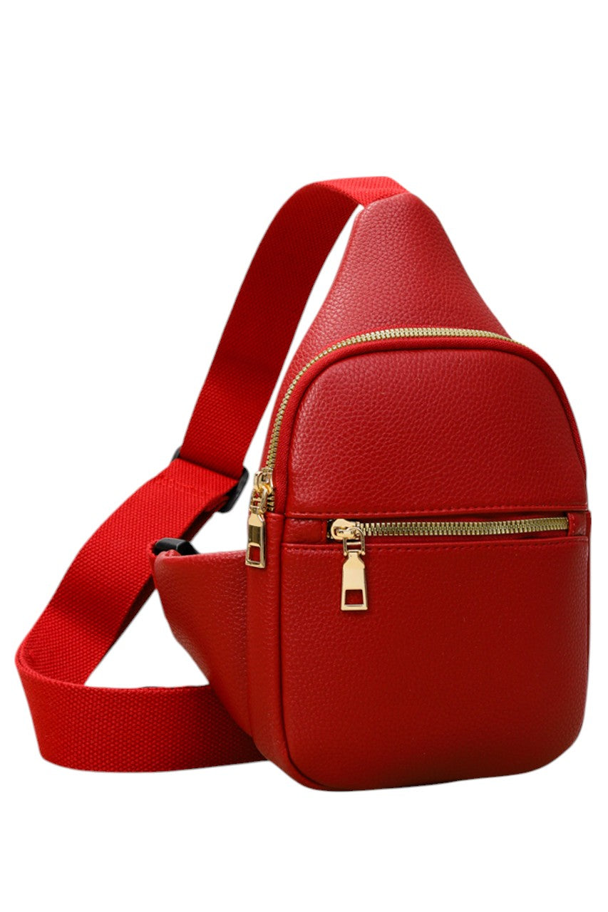Solid PU Sling Bag combines durability with sleek design, crafted from high-quality polyurethane for a lightweight yet sturdy feel. Its compact size and adjustable strap offer comfortable, hands-free carrying, making it ideal for daily use or travel. The bag’s minimalist style ensures versatility, complementing various outfits while securely holding essentials. Perfect for those seeking a practical and stylish accessory with expert craftsmanship.