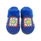 C.C Multi Color Crochet Slippers With The Faux Fur Cuff