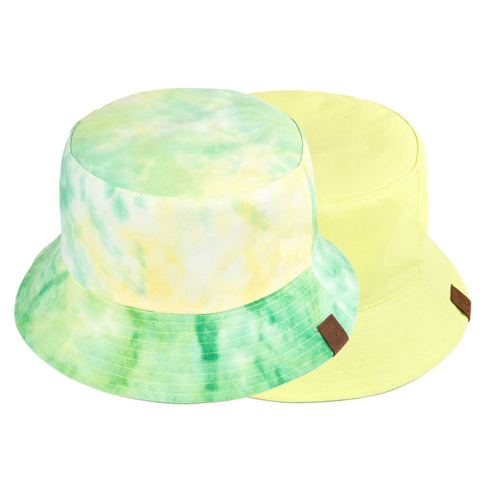 C.C Cotton Reversible Tie Dyed Bucket Hat 100% Cotton