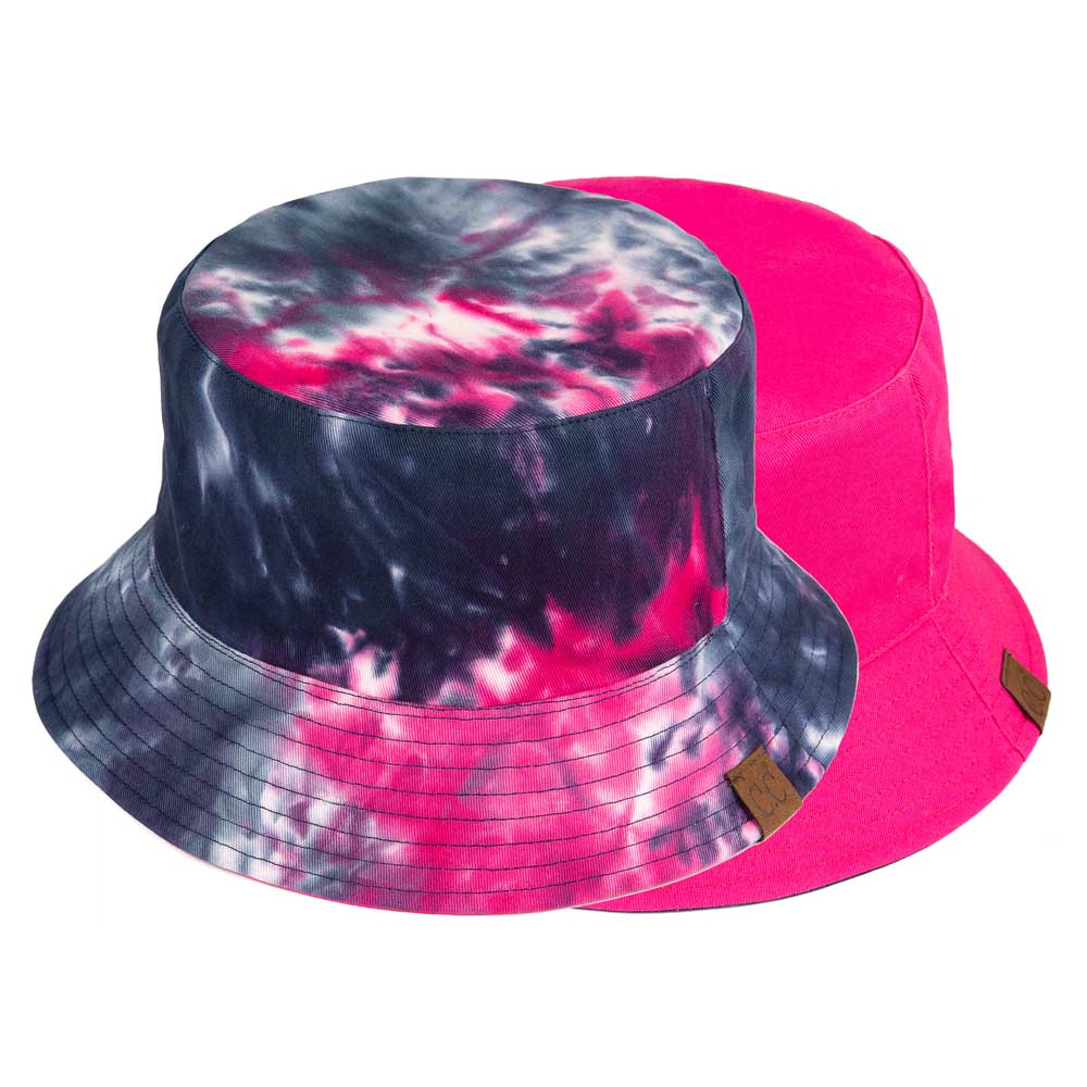 C.C Cotton Reversible Tie Dyed Bucket Hat 100% Cotton