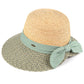 C.C Multi Heather Paper Opened Back Sun Hat Crown: Raffia Brim: Paper