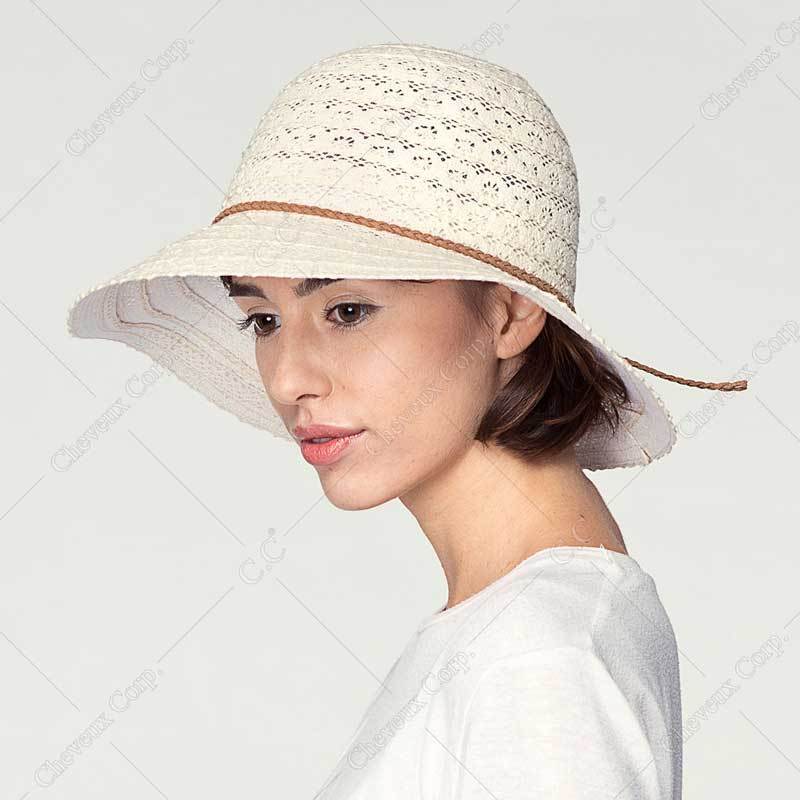 C.C Cotton Straw Brim Hat 100% Cotton