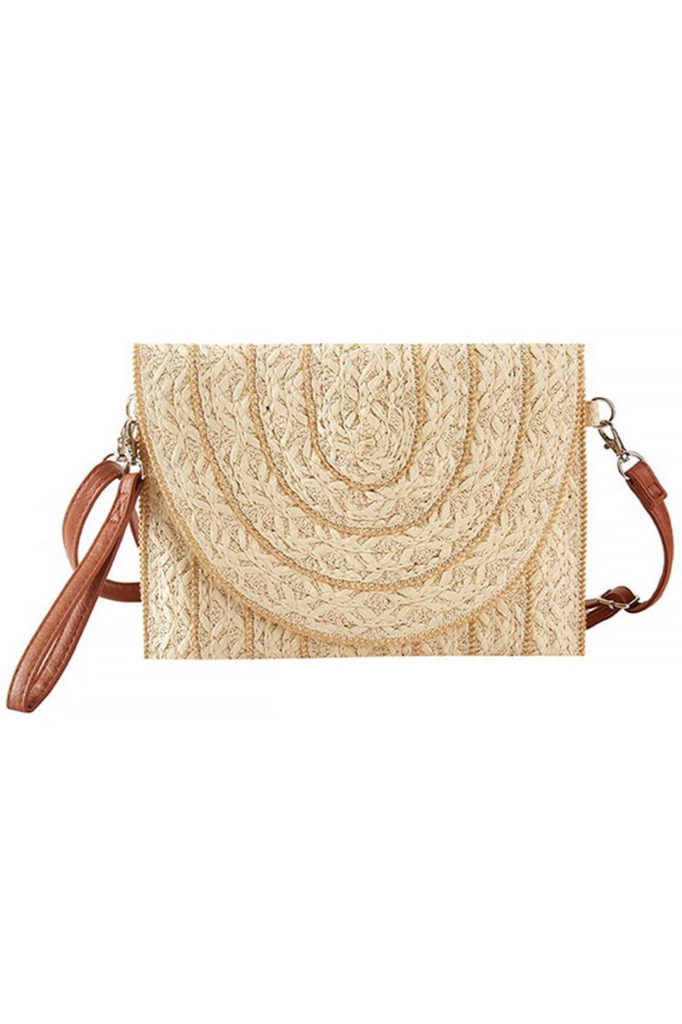 Beige Stitch Trim Design Straw Clutch Crossbody Bag offers a sophisticated blend of natural texture and refined craftsmanship. Featuring detailed stitch trim accents, this lightweight straw bag provides a stylish yet practical solution for carrying essentials. Its adjustable crossbody strap ensures comfort and versatility, perfect for day-to-night wear. Ideal for those who appreciate expert design and timeless summer style.
