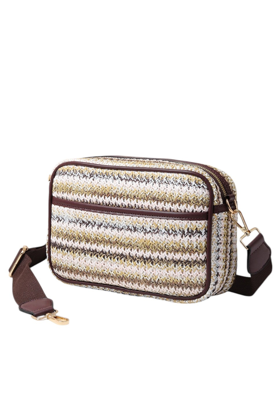 Straw Camera Bag offers a refined balance of natural materials and practical design, providing secure protection for your camera equipment. Its sturdy straw construction ensures lightweight durability, while the thoughtfully designed compartments keep your gear organized and accessible. Perfect for photographers who value both style and functionality, this bag delivers reliable performance in a distinctive, eco-conscious package.
