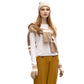 Camel Women's Casual Striped Knit Hoodie Top With Long Sleeve, Sweatshirt Outwear Sweater, the perfect accessory, luxurious, trendy, super soft chic capelet, keeps you warm & toasty. You can throw it on over so many pieces elevating any casual outfit! Perfect Gift Birthday, Anniversary, Wife, Mom, Special Occasion