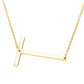 Gold Monogram Metal Pendant Necklace. Beautifully crafted design adds a gorgeous glow to any outfit. Jewelry that fits your lifestyle! Perfect Birthday Gift, Anniversary Gift, Mother's Day Gift, Anniversary Gift, Graduation Gift, Prom Jewelry, Just Because Gift, Thank you Gift.