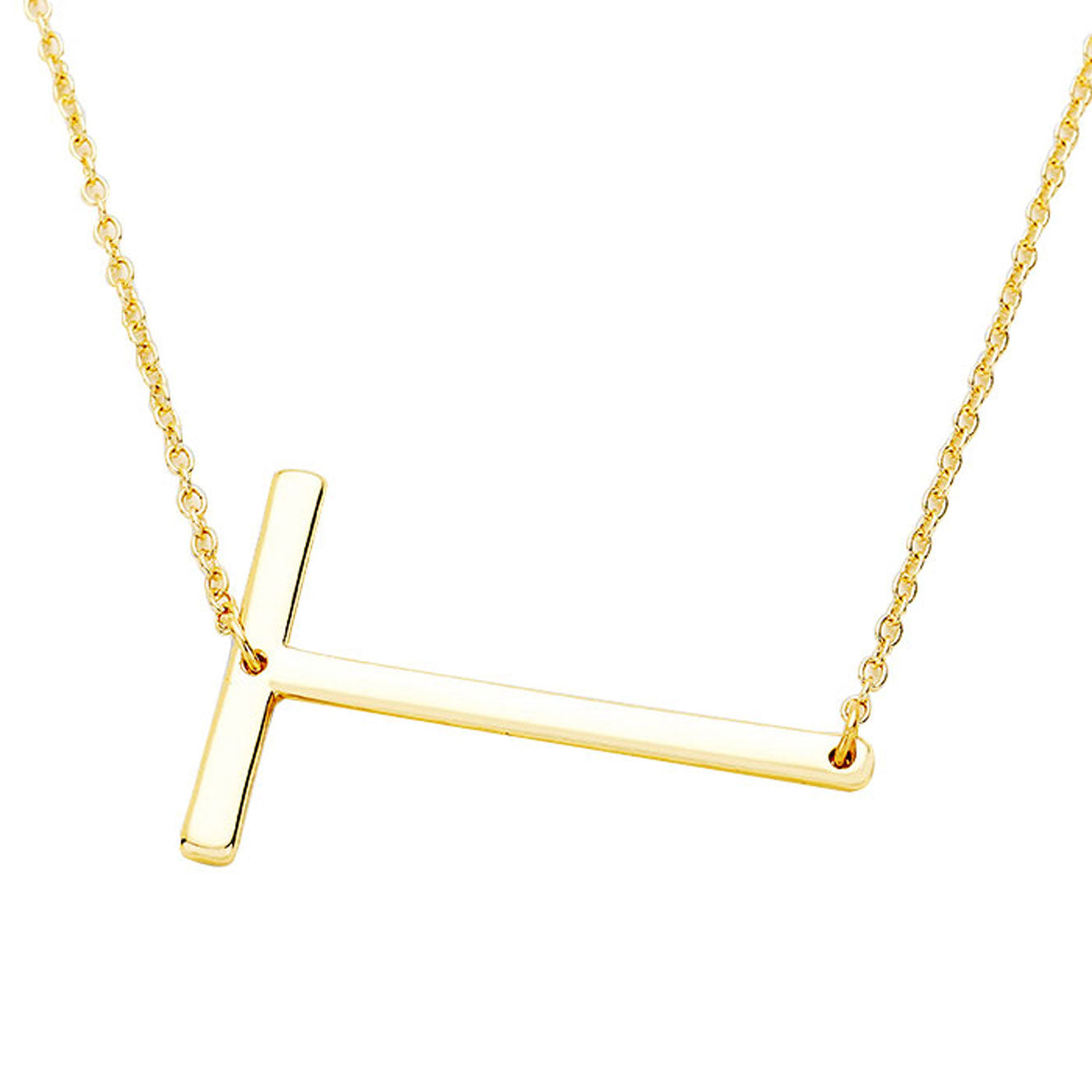 Gold Monogram Metal Pendant Necklace. Beautifully crafted design adds a gorgeous glow to any outfit. Jewelry that fits your lifestyle! Perfect Birthday Gift, Anniversary Gift, Mother's Day Gift, Anniversary Gift, Graduation Gift, Prom Jewelry, Just Because Gift, Thank you Gift.