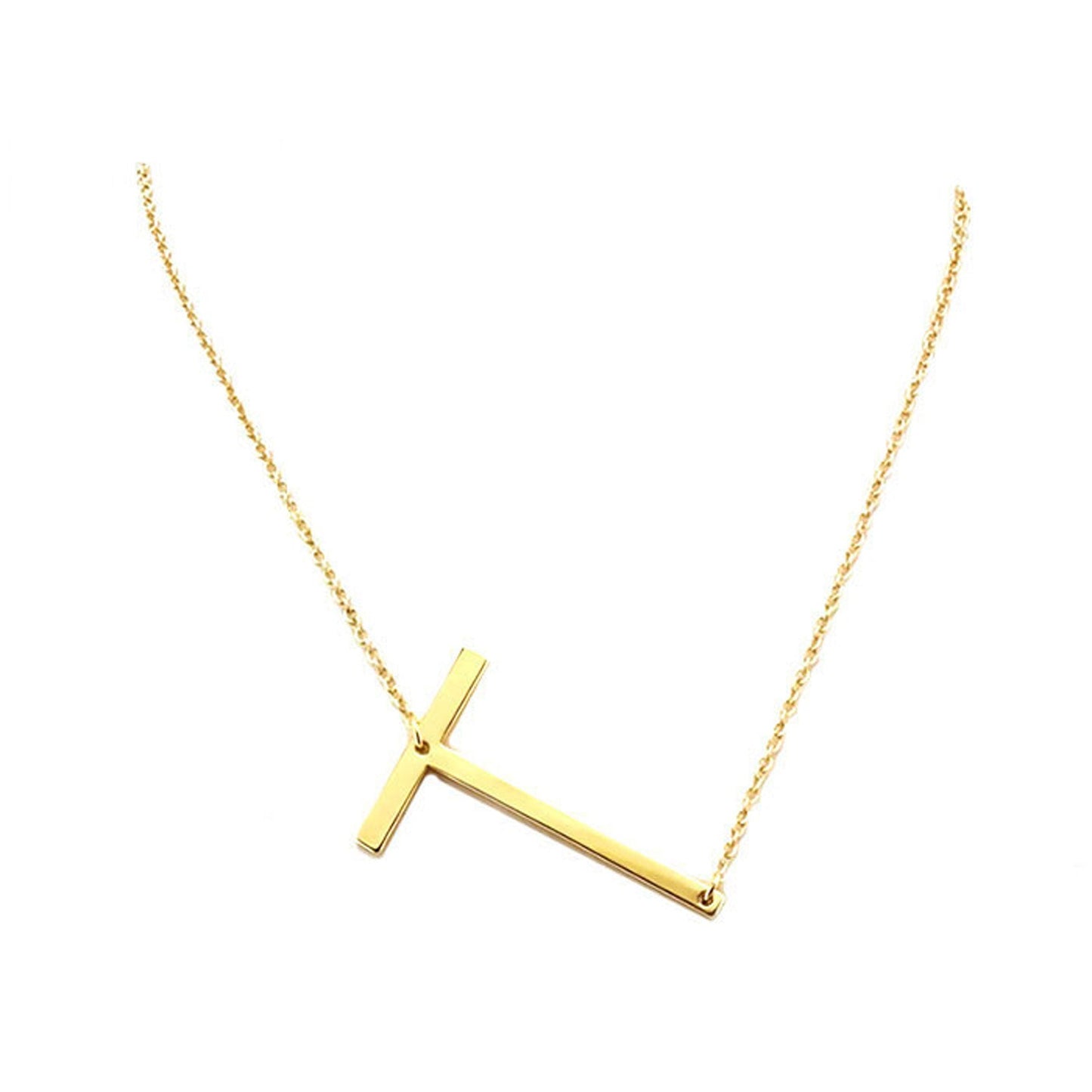 Gold Monogram Metal Pendant Necklace. Beautifully crafted design adds a gorgeous glow to any outfit. Jewelry that fits your lifestyle! Perfect Birthday Gift, Anniversary Gift, Mother's Day Gift, Anniversary Gift, Graduation Gift, Prom Jewelry, Just Because Gift, Thank you Gift.