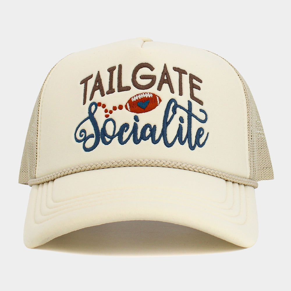 Beige, Ivory Tailgate Socialite Mesh Back Trucker Hat