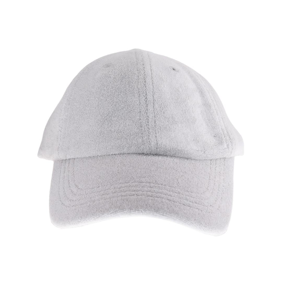 Silver Terry Cloth C.C Baseball Cap combines classic style with exceptional comfort. Crafted from soft terry cloth fabric, it offers a breathable and lightweight fit ideal for everyday wear. Its adjustable strap ensures a secure, customized fit, making it perfect for outdoor activities or casual outings. Durable and easy to maintain, this cap provides both functionality and timeless appeal. 