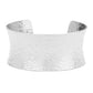 Silver Gold Textured Metal Cuff Bracelet, wear with your favorite tops & dresses all year round! Metal Cuff is versatile, goes with practically anything! Birthday Gift, Christmas Gift, Anniversary Gift, Regalo Navidad, Regalo Cumpleanos, Regalo Dia del Amor, Valentine's Day Gift, Mother's Day Gift, Regalo Dia de la Madre