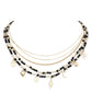 Black Tree of Life Heart Teardrop Crescent Moon Evil Eye North Star Pendant Station Multi Layered Necklace. Beautifully crafted design adds a gorgeous glow to any outfit. Jewelry that fits your lifestyle! Perfect Birthday Gift, Anniversary Gift, Mother's Day Gift, Anniversary Gift, Graduation Gift,  Just Because Gift.