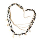 Black Tree of Life Heart Teardrop Crescent Moon Evil Eye North Star Pendant Station Multi Layered Necklace. Beautifully crafted design adds a gorgeous glow to any outfit. Jewelry that fits your lifestyle! Perfect Birthday Gift, Anniversary Gift, Mother's Day Gift, Anniversary Gift, Graduation Gift,  Just Because Gift.
