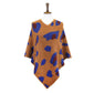 Brown Trendy Fashionable Leopard Patterned Soft Poncho, the perfect accessory, luxurious, trendy, super soft chic capelet, keeps you warm and toasty. You can throw it on over so many pieces elevating any casual outfit! Perfect Gift for Wife, Mom, Birthday, Holiday, Christmas, Anniversary, Fun Night Out