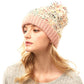 Multi Color Sprinkles Pom Pom Beanie Hat Winter Hat Pom Pom Hat, reach for this classic toasty hat to keep you incredibly warm in the chilly winter weather, the wintry touch finish to your outfit. Perfect Gift Birthday, Christmas, Holiday, Anniversary, Stocking Stuffer, Secret Santa, Valentine's Day, Loved One, BFF