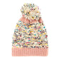 Multi Color Sprinkles Pom Pom Beanie Hat Winter Hat Pom Pom Hat, reach for this classic toasty hat to keep you incredibly warm in the chilly winter weather, the wintry touch finish to your outfit. Perfect Gift Birthday, Christmas, Holiday, Anniversary, Stocking Stuffer, Secret Santa, Valentine's Day, Loved One, BFF