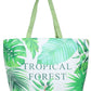 Tropical Forest Tote Bag combines durability with eco-conscious design, featuring sturdy materials ideal for daily use. Its spacious interior accommodates essentials effortlessly, making it perfect for shopping, work, or casual outings. The vibrant forest-inspired pattern adds a touch of nature‚Äôs beauty to your ensemble while promoting sustainable style.