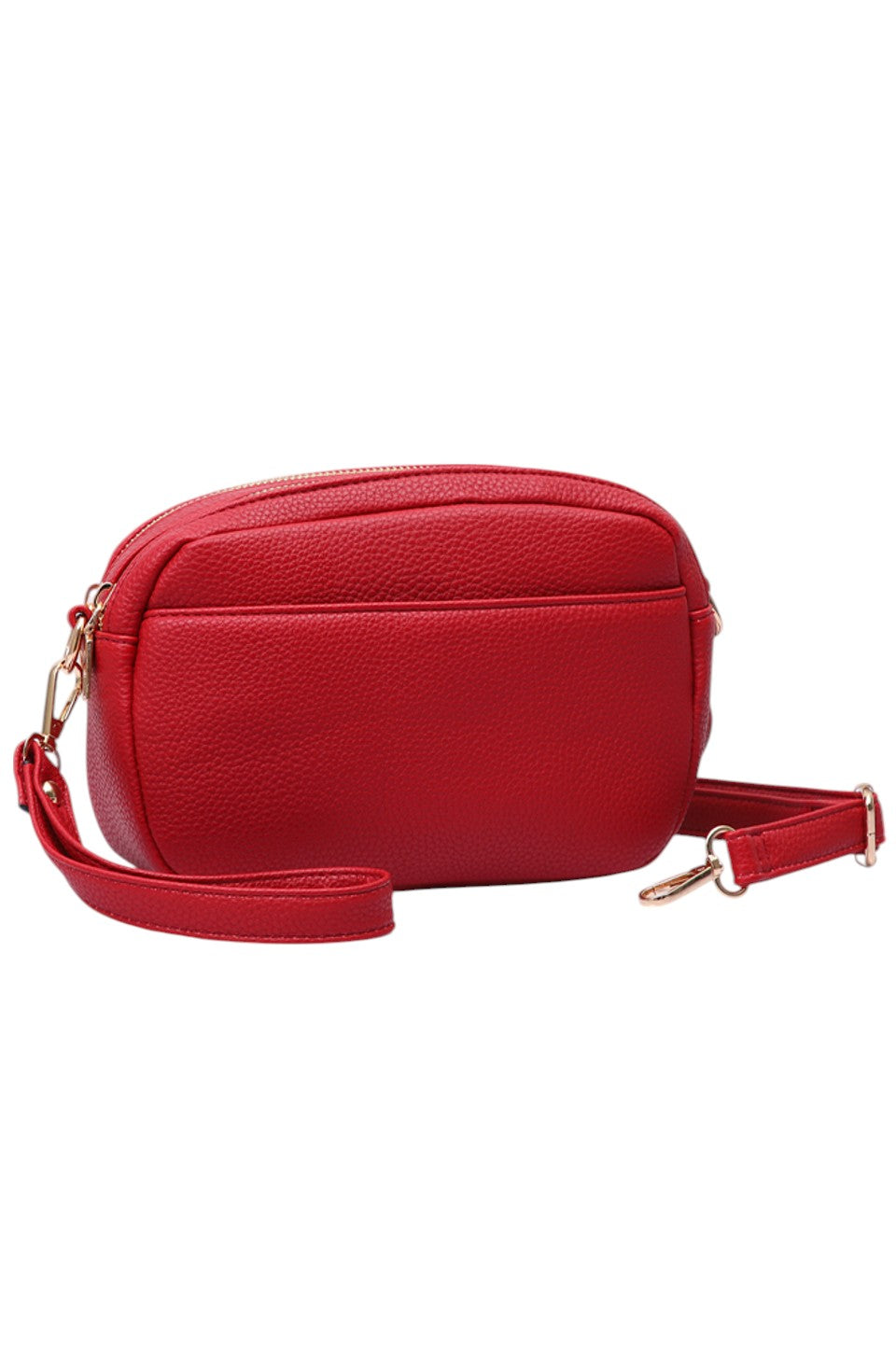 Red Two Zipper Solid PU Crossbody Bag combines practical design with durable materials. Crafted from high-quality PU leather, it offers a sleek, solid finish that resists wear. Featuring two separate zippered compartments, it provides organized storage for essentials, making it ideal for daily use or travel. The adjustable crossbody strap ensures comfortable, hands-free carrying, while the minimalist design complements a variety of styles with professional ease. 