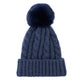 Chunky Warm Cable Knit Pom Pom Hat Cable Knit Pom Pom Beanie Winter Hat accessorize the fun way with this pom pom cable knit hat beanie, autumnal touch you need to finish your outfit in style. Keep warm, be trendy; many available colors to match your style. Perfect Gift Birthday, Holiday, Christmas, Walk to Work, School