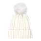 Chunky Warm Cable Knit Pom Pom Solid Beanie Winter Hat, accessorize the fun way with this faux fur pom pom knit hat, the autumnal touch you need to finish your outfit in style. Keep warm, be trendy; Great winter gift accessory! Gray, Beige, Black, Burgundy, Green, Ivory, Mustard, Navy, Pink, Red; One Size; 100% Acrylic