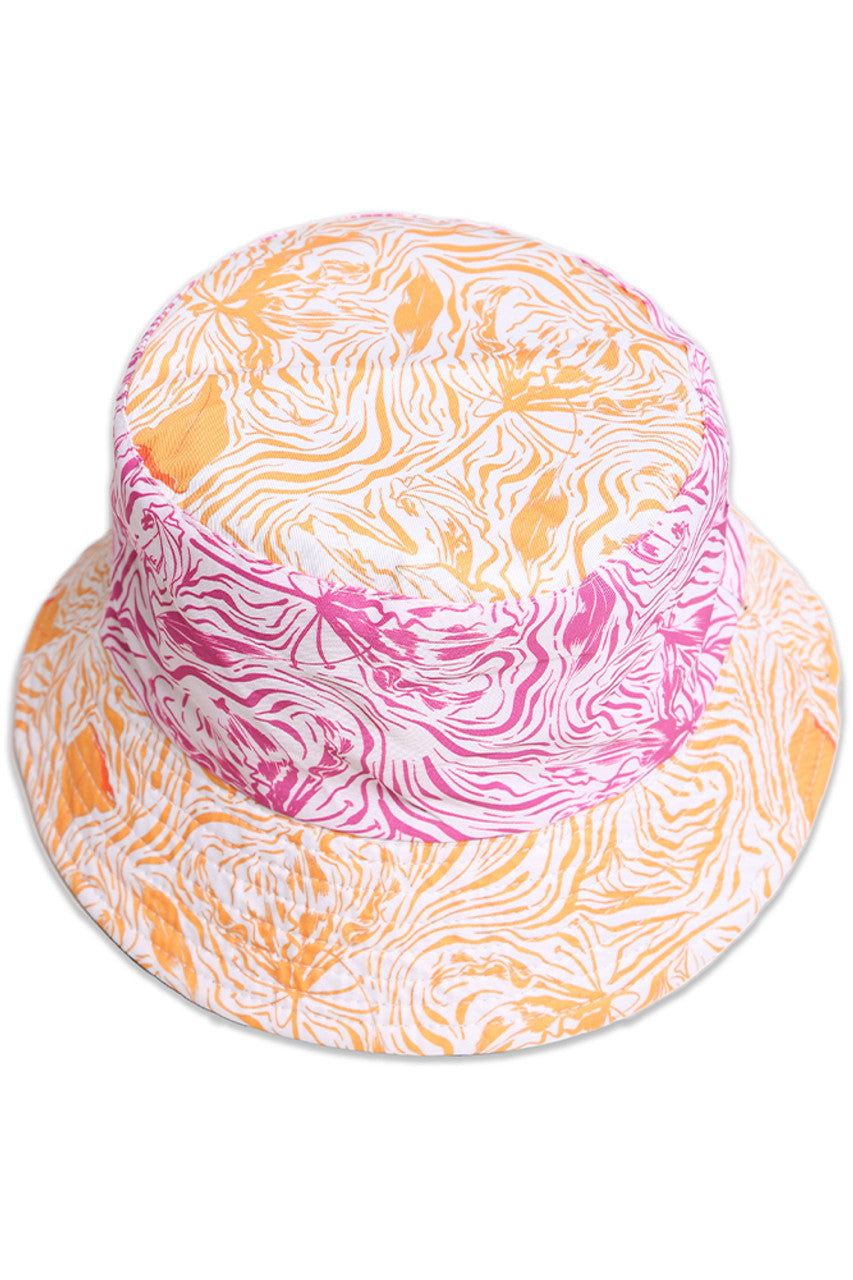 Rose Wavy Mixed Print Bucket Hat features an intricate pattern fusion that demonstrates superior craftsmanship. The durable construction provides optimal sun protection while maintaining breathability. Its structured yet comfortable fit ensures all-day wearability, while the distinctive wave patterns create visual depth and dimension. An essential accessory for the discerning customer seeking both functionality and aesthetic sophistication. 