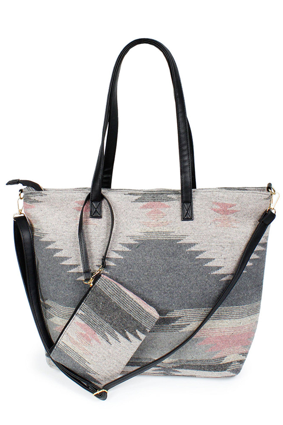 Western Weekend Tote Bag with Pouch combines spacious design with practical organization, making it ideal for short trips or daily use. Crafted for durability and style, this tote features a roomy main compartment alongside a detachable pouch to keep essentials easily accessible. Its sturdy construction ensures reliable performance, while the classic western-inspired aesthetic adds a timeless touch to your travel gear. Perfect for those seeking both function and fashion in a versatile carryall. 